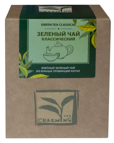 зеленый чай классический коробка